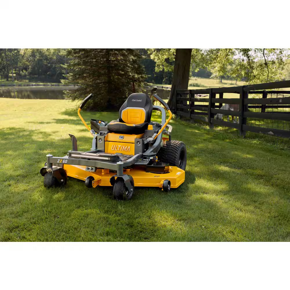 Ultima Z2 60In. Fabricated Deck 24HP V-Twin Kawasaki FR Series Engine Dual Hydro Drive Gas Zero Turn Riding Lawn Mower
