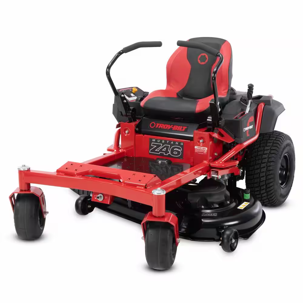 Mustang 46 In. 22 HP V-Twin Kohler 7000 Series Engine Dual Hydrostatic Drive Gas Zero Turn Riding Lawn Mower