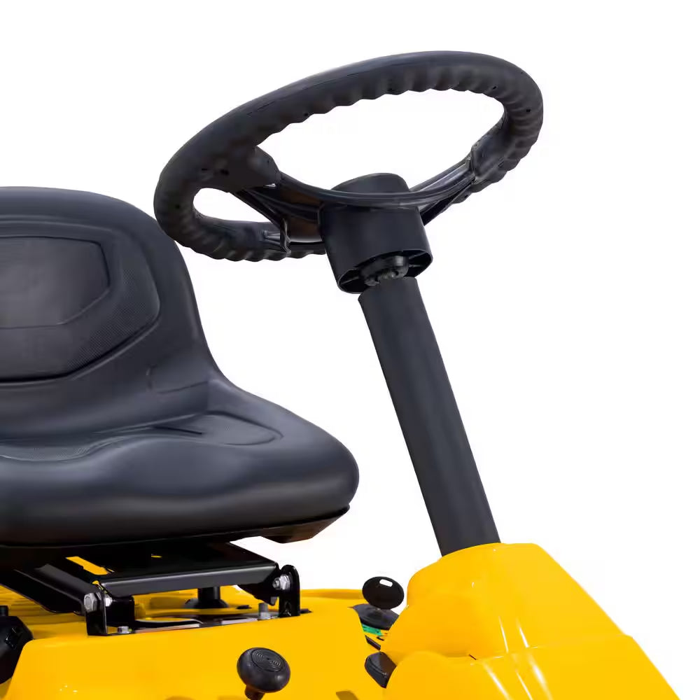 30 In. 10.5 HP Briggs and Stratton Engine 6-Speed Manual Drive Gas Rear Engine Riding Mower with Mulch Kit Included