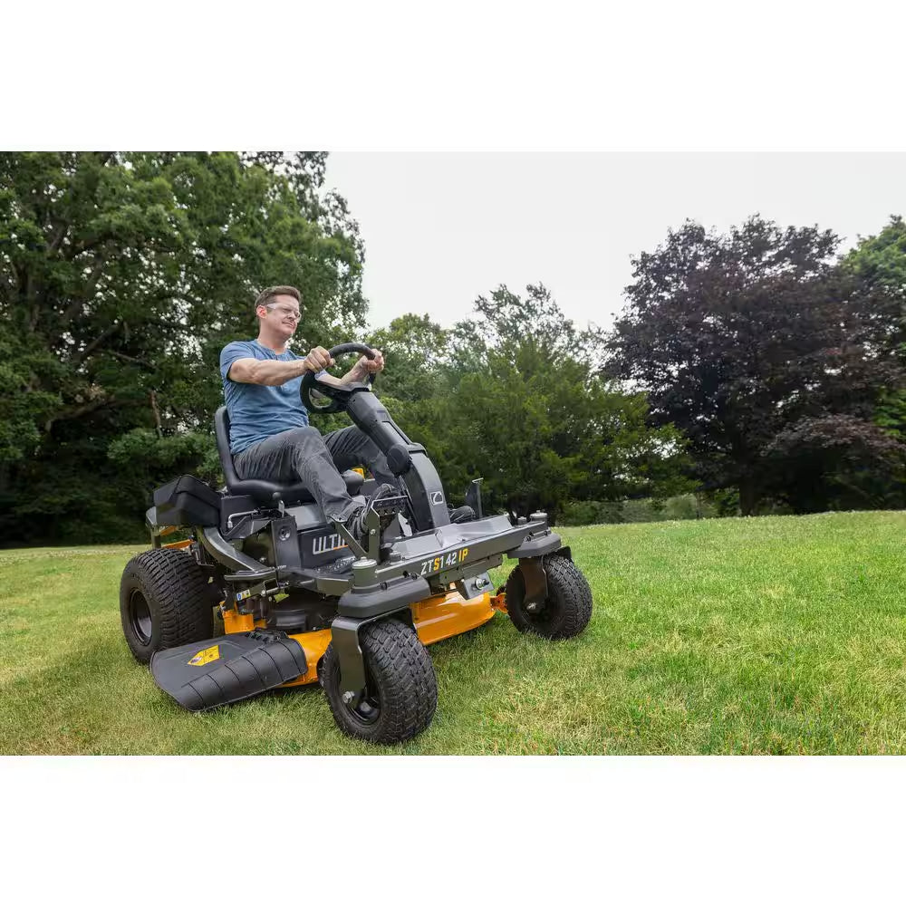 Ultima ZTS1 42 In. 547 Cc Intellipower Engine Dual Hydro Drive Gas Zero Turn Riding Lawn Mower W/Steering Wheel Control