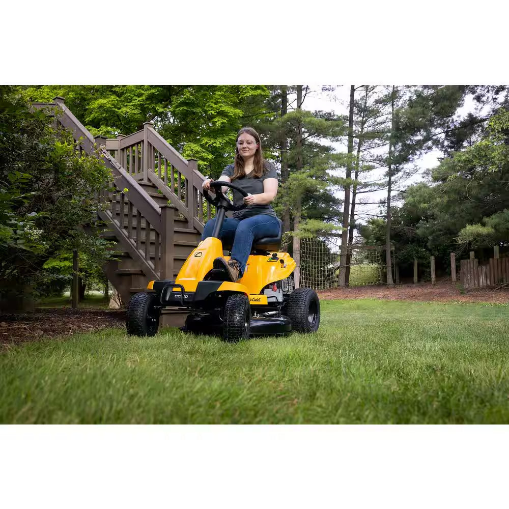 30 In. 10.5 HP Briggs and Stratton Engine 6-Speed Manual Drive Gas Rear Engine Riding Mower with Mulch Kit Included