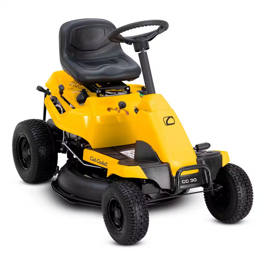 30 In. 10.5 HP Briggs and Stratton Engine 6-Speed Manual Drive Gas Rear Engine Riding Mower with Mulch Kit Included