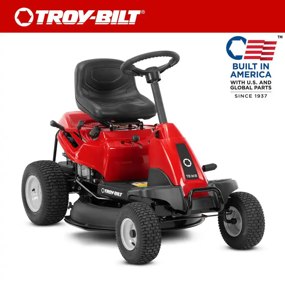 30 In. 10.5 HP Briggs and Stratton Engine 6-Speed Manual Drive Gas Rear Engine Riding Mower with Mulch Kit Included