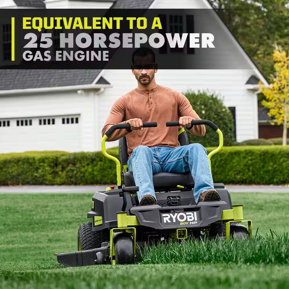 ZR3 80V HP Brushless Battery Cordless Electric 42 In. Zero Turn Riding Lawn Mower with (2) 14.0 Ah Batteries and Charger