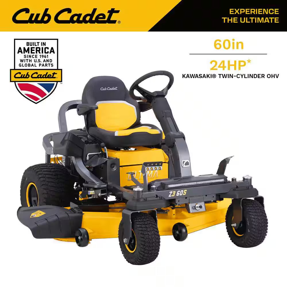 Ultima Z2 46S In. Fab Deck 21. 5HP V-Twin Kawasaki FR Series Engine Gas Zero Turn Riding Mower W/Steering Wheel Control