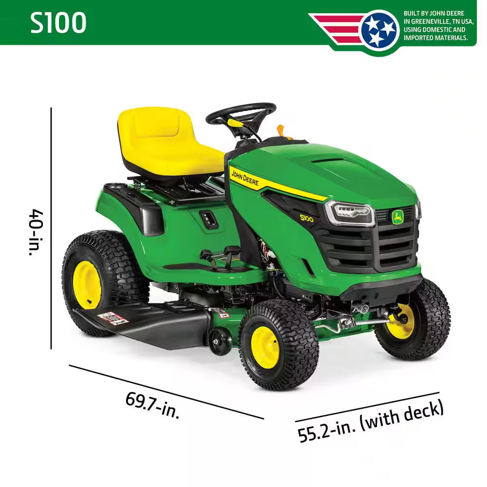 S100 42 In. 17.5 HP Gas Hydrostatic Riding Lawn Mower