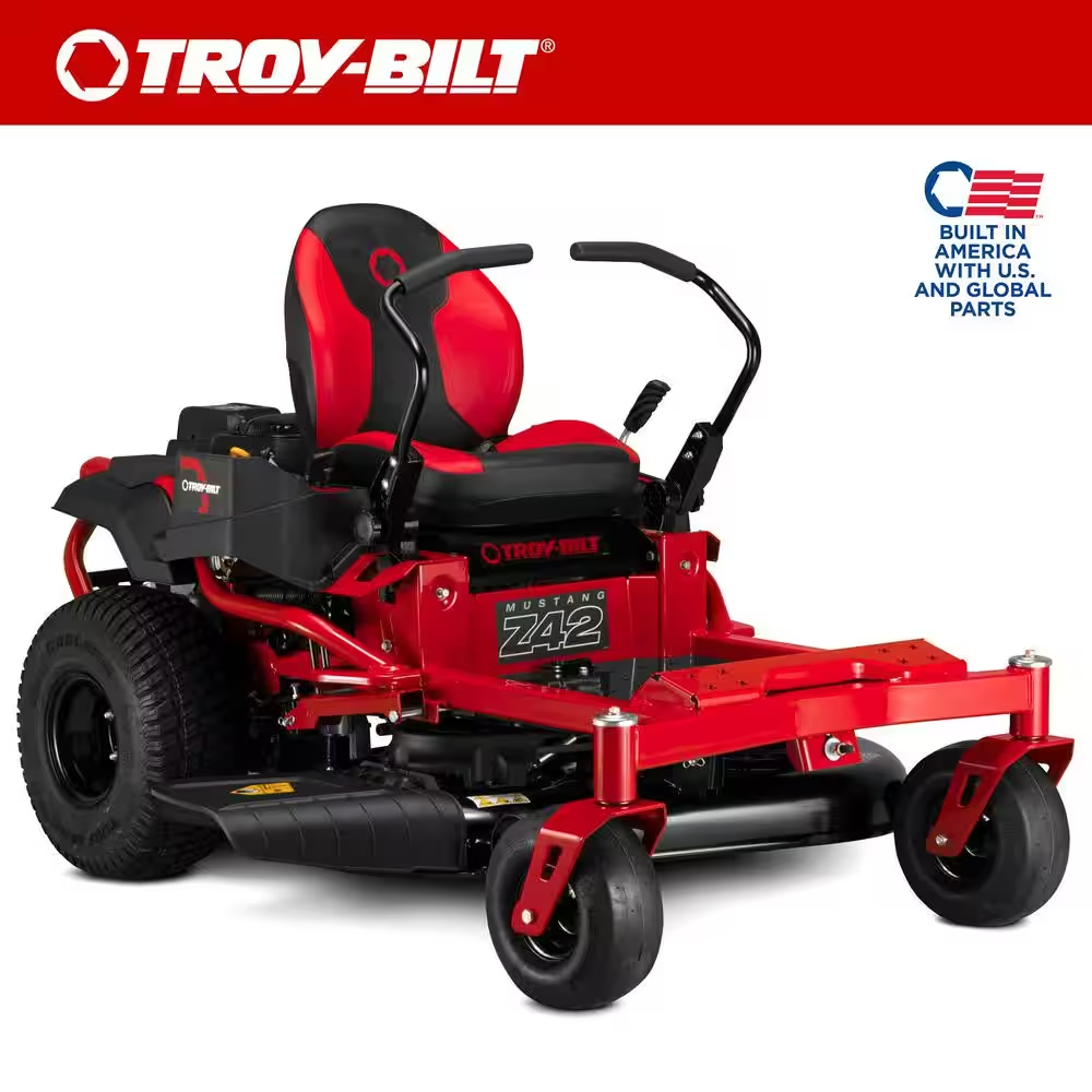 Mustang 46 In. 22 HP V-Twin Kohler 7000 Series Engine Dual Hydrostatic Drive Gas Zero Turn Riding Lawn Mower