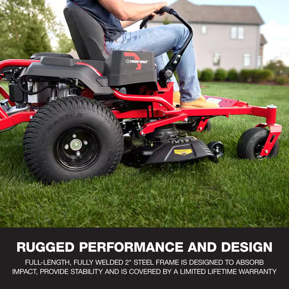 Mustang 46 In. 22 HP V-Twin Kohler 7000 Series Engine Dual Hydrostatic Drive Gas Zero Turn Riding Lawn Mower