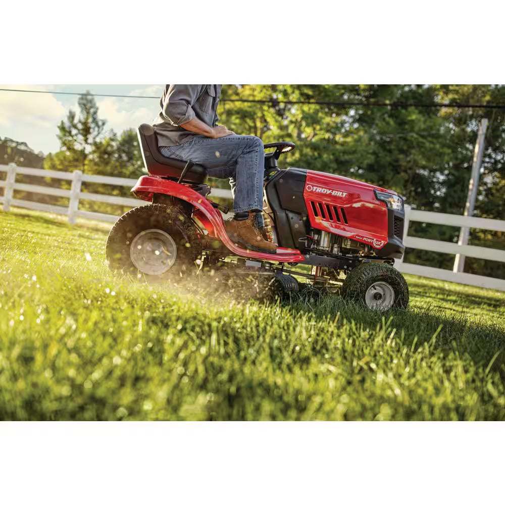 Pony 42 In. 547Cc Engine 7-Speed Manual Drive Gas Front Engine Riding Lawn Mower