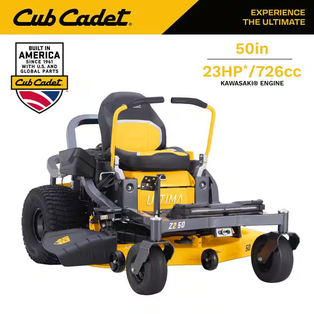Ultima Z2 60In. Fabricated Deck 24HP V-Twin Kawasaki FR Series Engine Dual Hydro Drive Gas Zero Turn Riding Lawn Mower