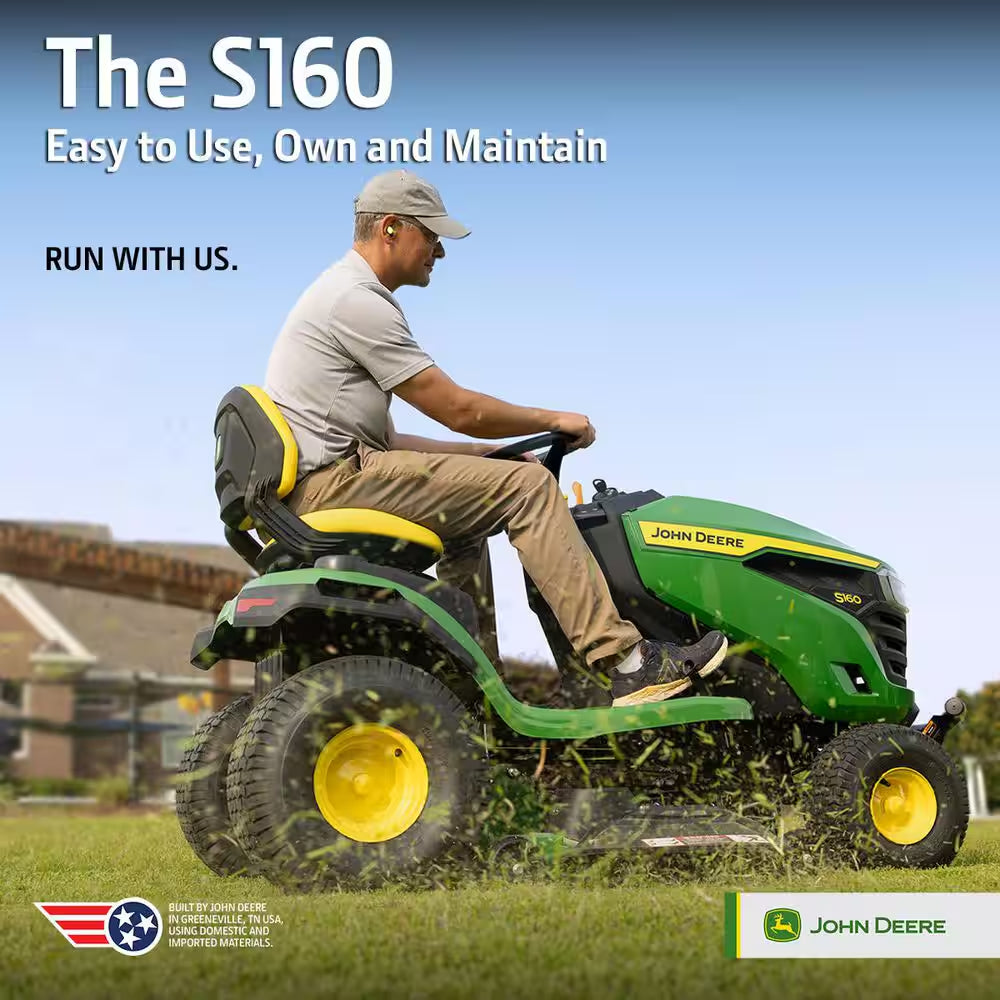 S160 48 In. 24 HP V-Twin, ELS Gas Hydrostatic Riding Lawn Mower