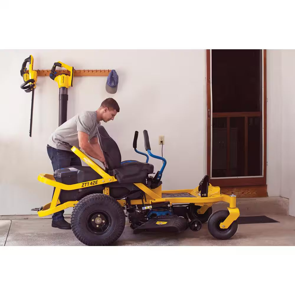 Ultima ZT1 42 In. 56-Volt MAX 60 Ah Battery Lithium-Ion Electric Drive Zero Turn Riding Lawn Mower