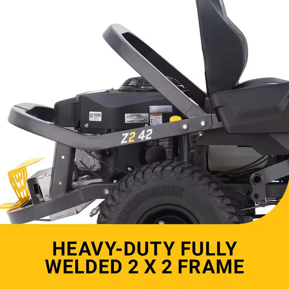 Ultima Z2 46In. Fabricated Deck 21.5HP V-Twin Kawasaki FR Series Engine Dual Hydro Drive Gas Zero Turn Riding Lawn Mower