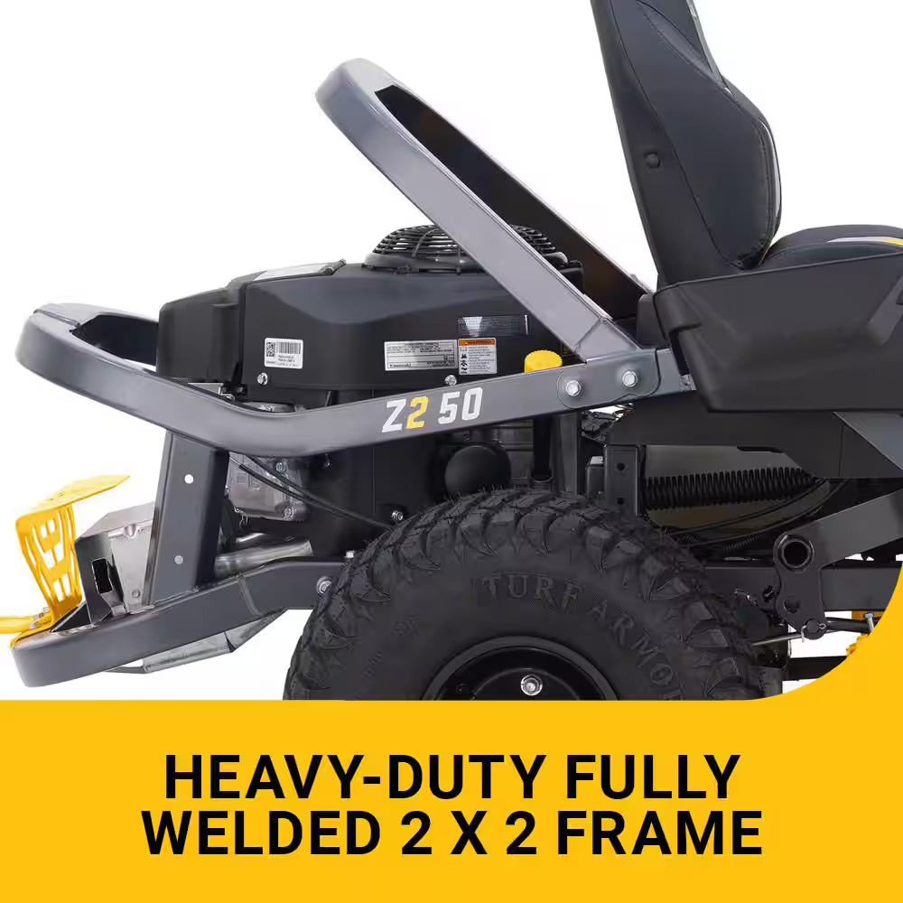 Ultima Z2 50In. Fabricated Deck 23HP V-Twin Kawasaki FR Series Engine Dual Hydro Drive Gas Zero Turn Riding Lawn Mower