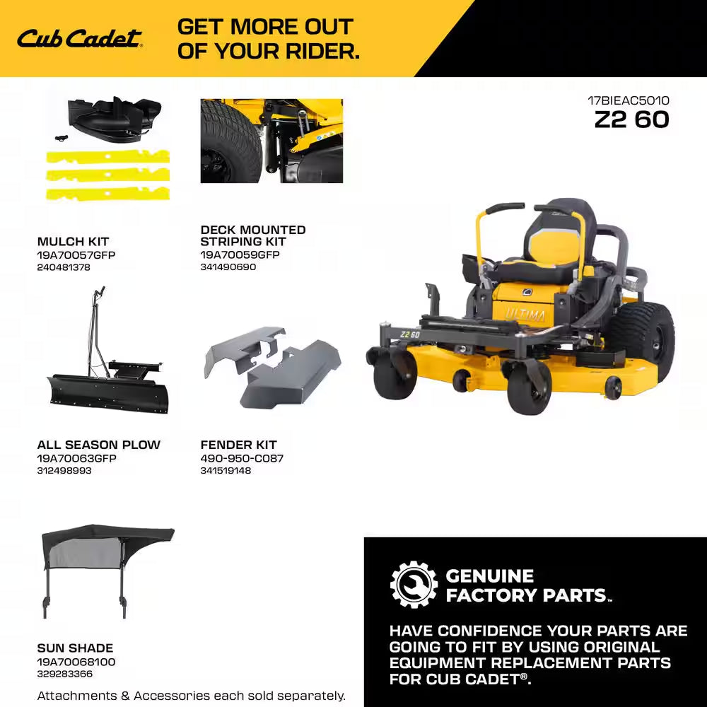 Ultima Z2 60In. Fabricated Deck 24HP V-Twin Kawasaki FR Series Engine Dual Hydro Drive Gas Zero Turn Riding Lawn Mower