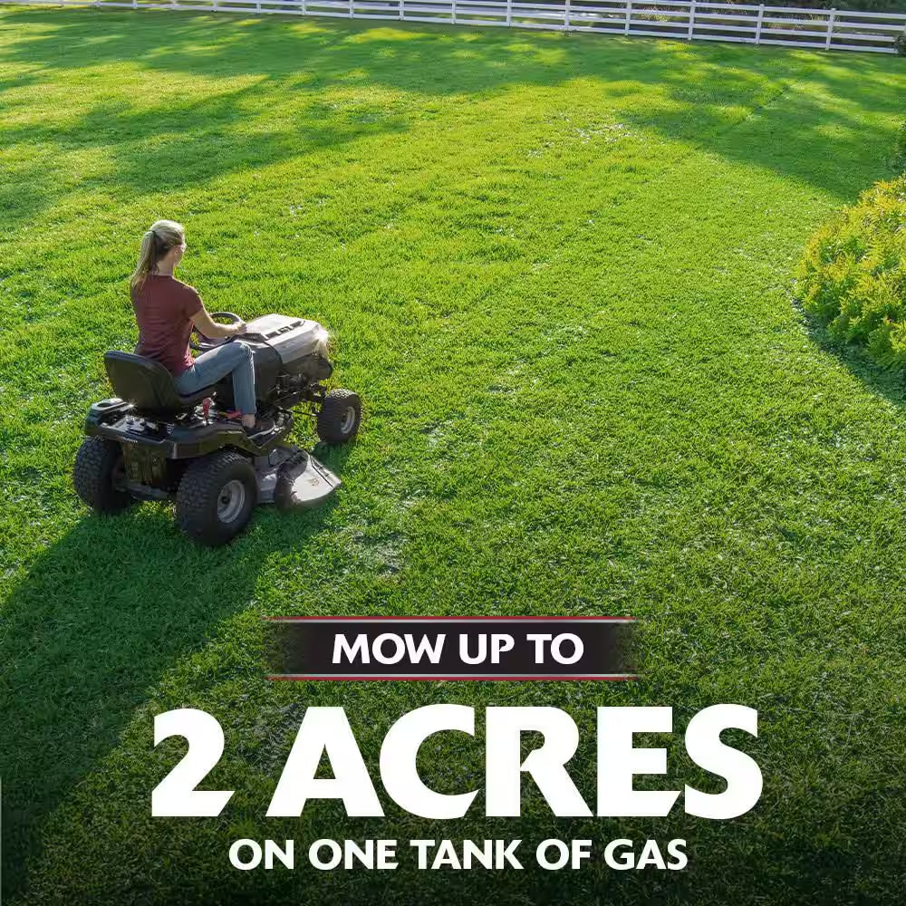 MT100 42 In. 13.5 HP 500Cc E1350 Series Briggs and Stratton Engine 6-Speed Manual Gas Riding Lawn Tractor Mower