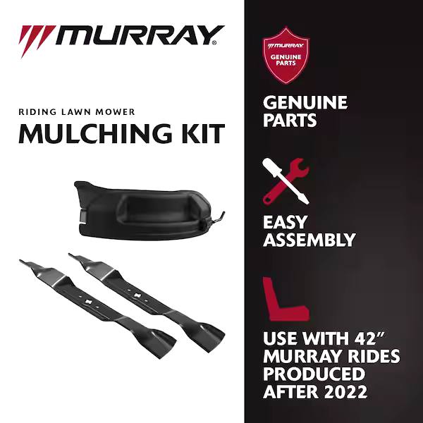 MT100 42 In. 13.5 HP 500Cc Briggs Gas Tractor, Mulching Kit and Double Bagger for 42 In. Deck Combo