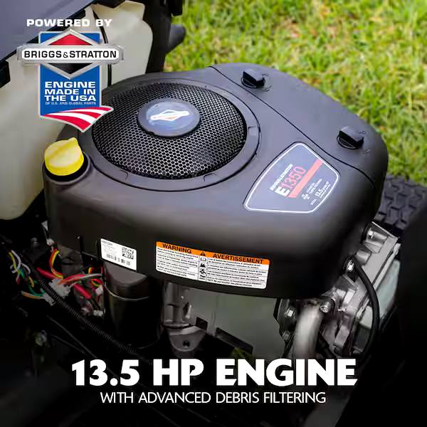 MT100 42 In. 13.5 HP 500Cc Briggs Gas Tractor, Mulching Kit and Double Bagger for 42 In. Deck Combo