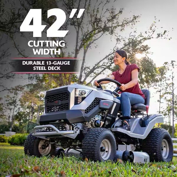 Cruz 42 In. Zero Turn Mower with 19.0 HP Engine, Mulching Kit and Double Bagger Combo