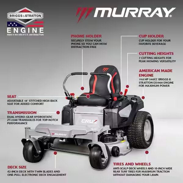 Cruz XD 50 In. 22.0 HP Zero Turn Mower with Mulching Kit and Double Bagger